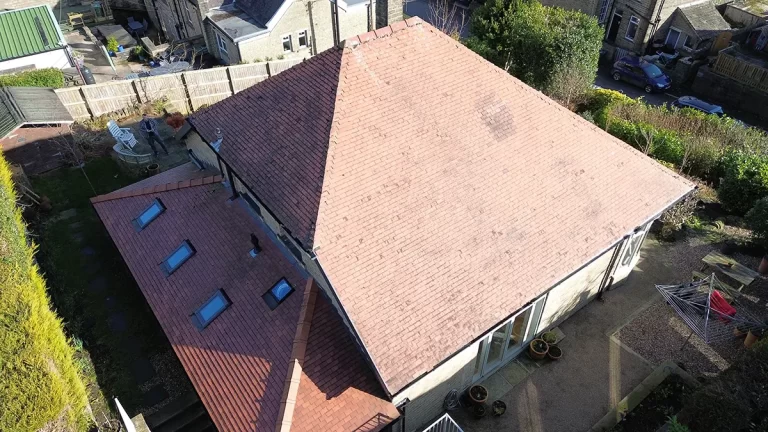 Drone survey of existing roof prior to identify potential issues