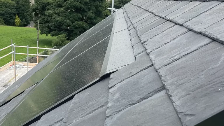 Energy savings gained by installing solar panels to roof