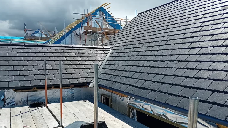 Completed new build roof