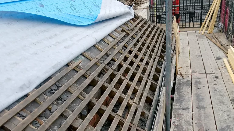 Visible wear and tear on existing roof